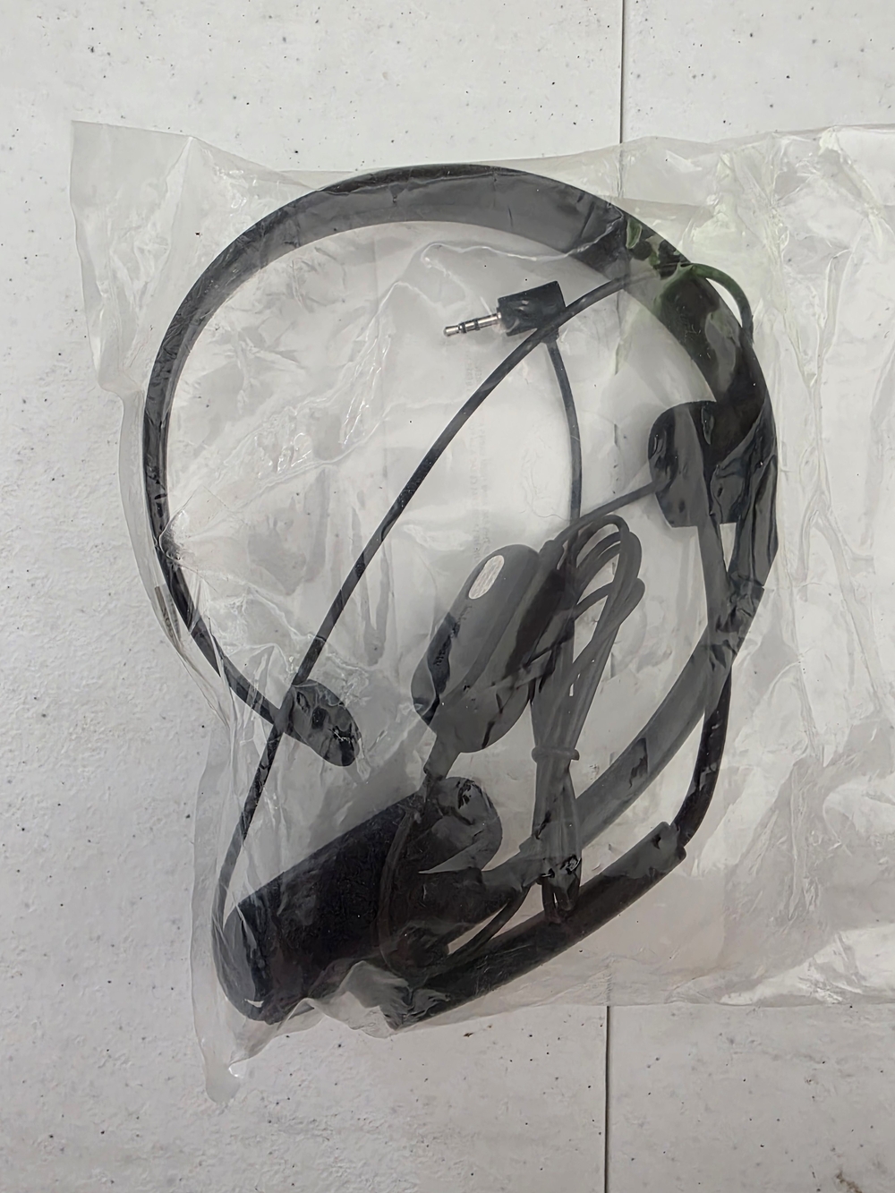 Original Microsoft XBOX 360 Genuine OEM Black Wired Chat Headset with Mic